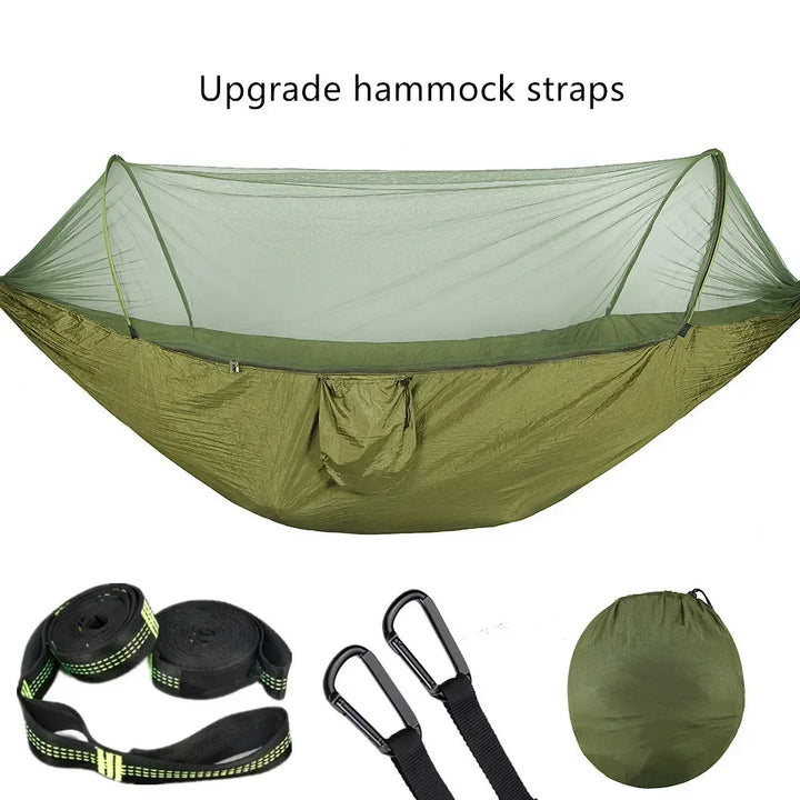 Bike camping gear - Pop-Up Hammock with Mosquito Net
