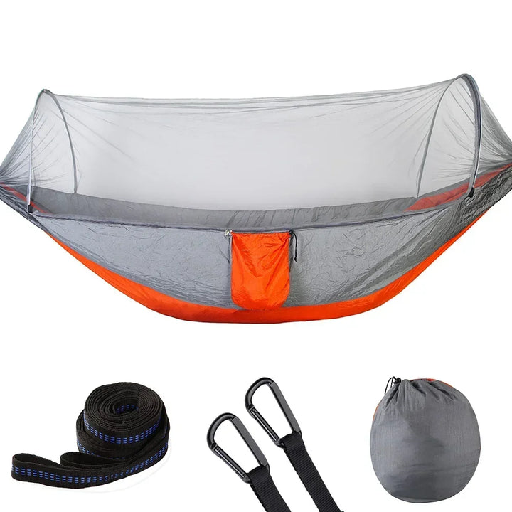 Bike camping gear - Pop-Up Hammock with Mosquito Net