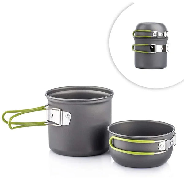 Bike camping gear - Ultralight Camping Cookware Set