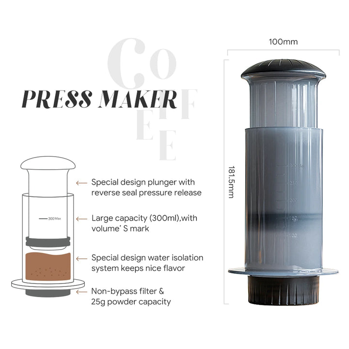 Bike camping gear - Portable Espresso Coffee Maker