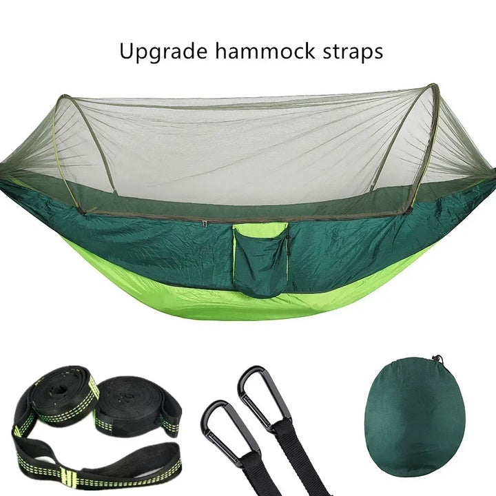 Bike camping gear - Pop-Up Hammock with Mosquito Net