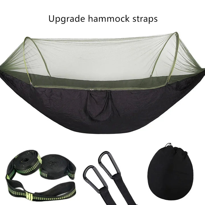 Bike camping gear - Pop-Up Hammock with Mosquito Net