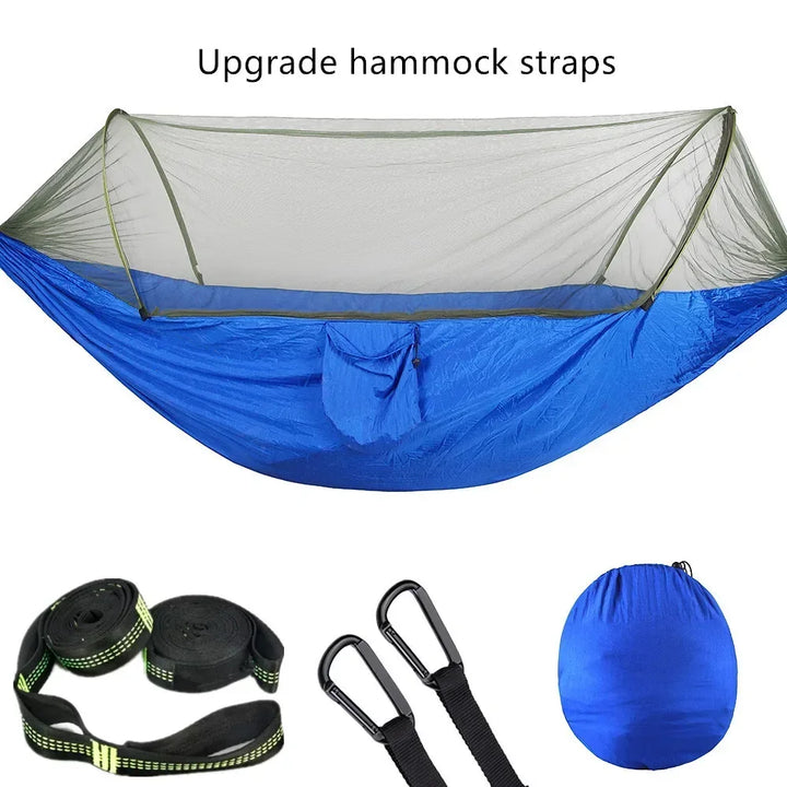 Bike camping gear - Pop-Up Hammock with Mosquito Net