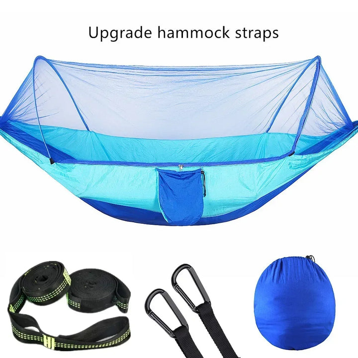 Bike camping gear - Pop-Up Hammock with Mosquito Net