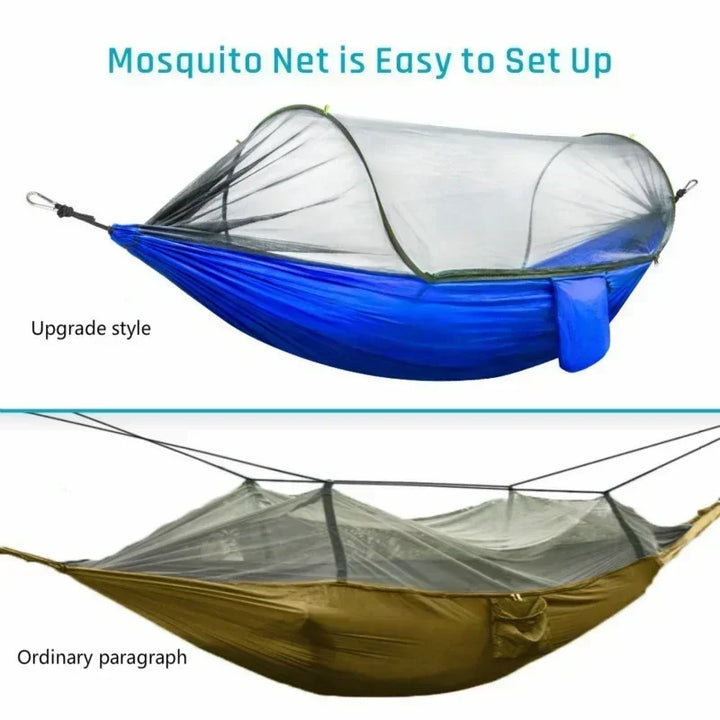 Bike camping gear - Pop-Up Hammock with Mosquito Net