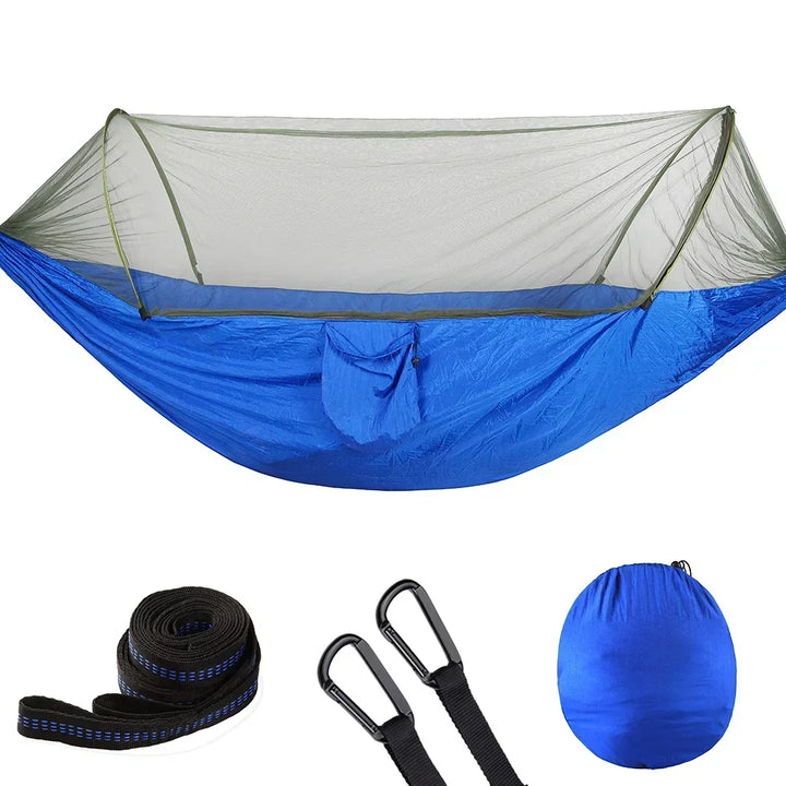 Bike camping gear - Pop-Up Hammock with Mosquito Net