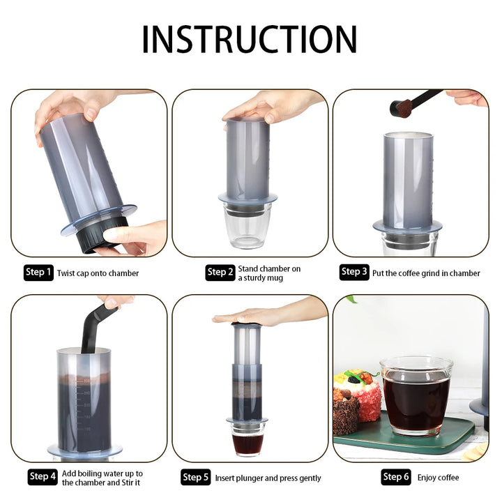 Bike camping gear - Portable Espresso Coffee Maker